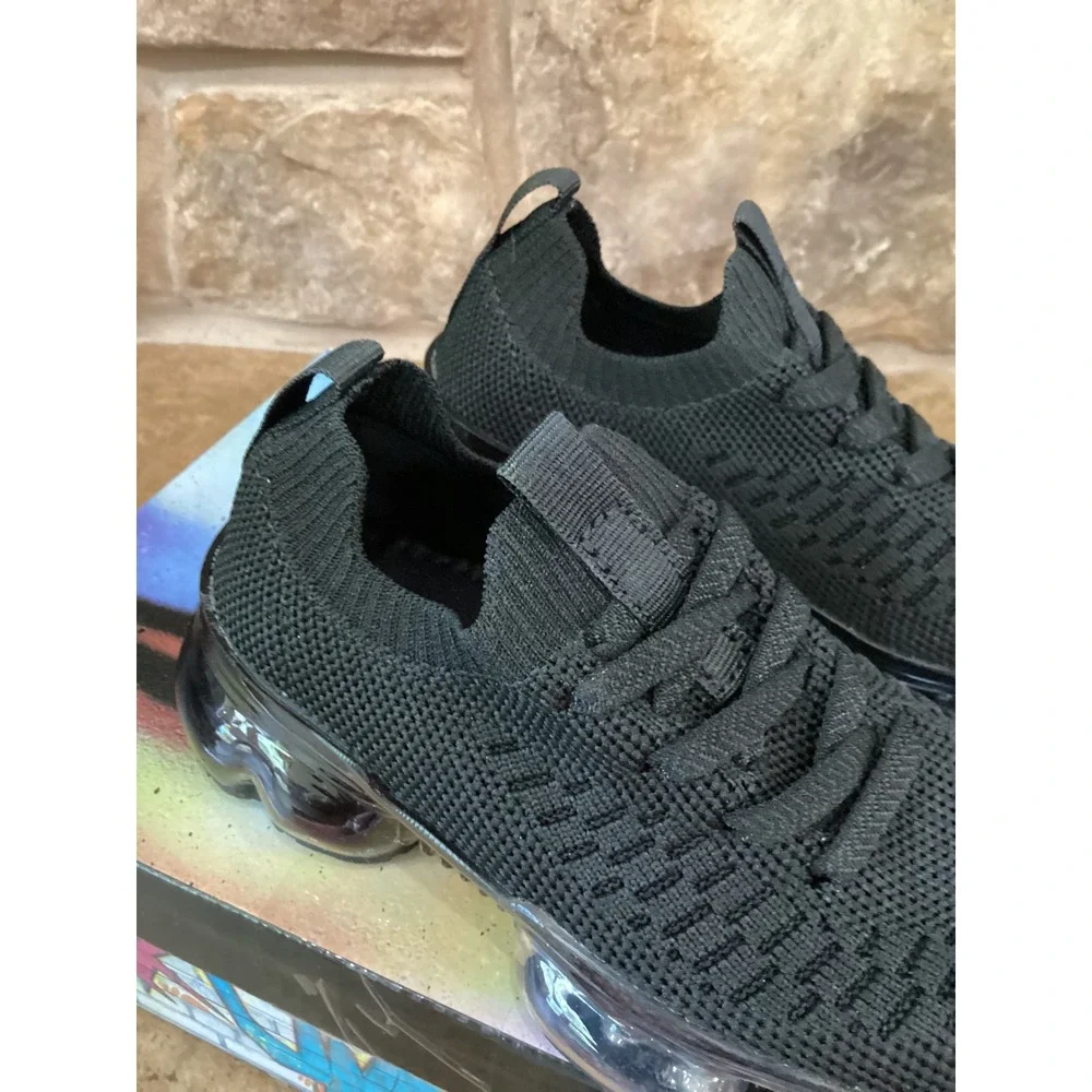 Air Underground Miller 2 Fade Kids Toddler Size 9 Black Knit Sneakers New